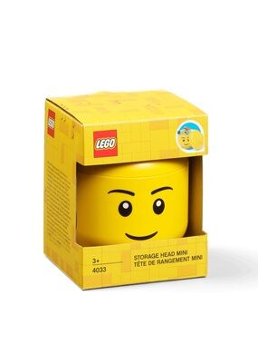 LEGO Yellow Mini Storage Head with Classic Smiling Face